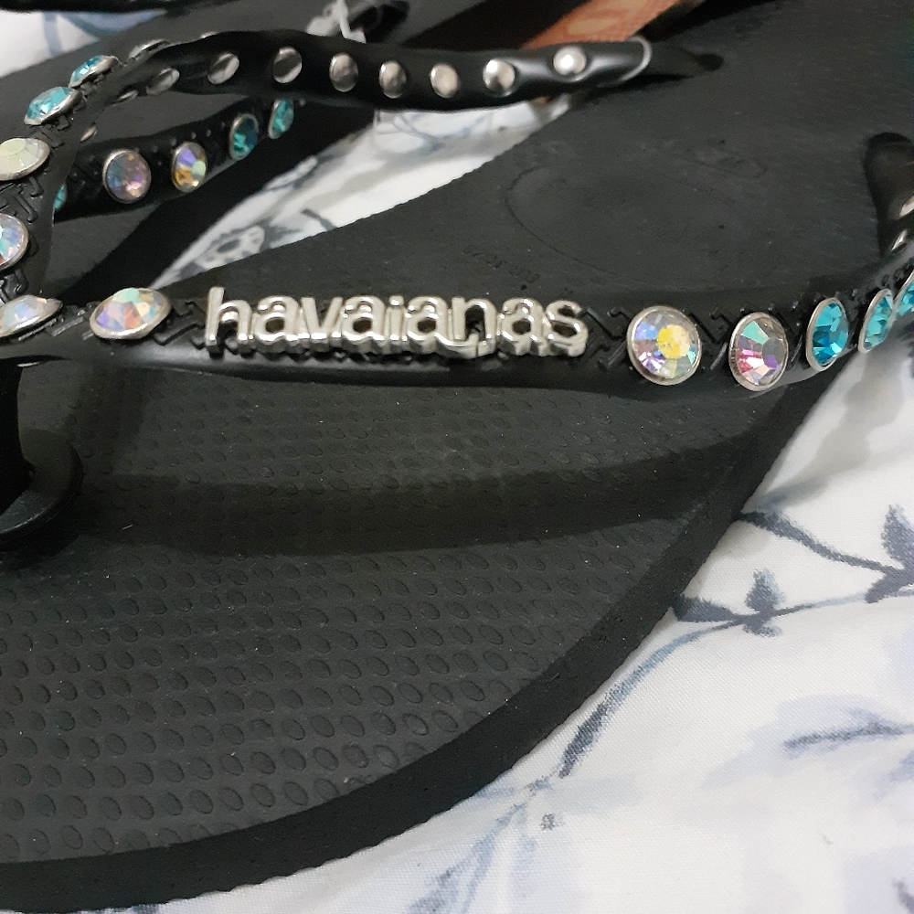 Havaianas Slim Silver Metal Logo 37-38 🩴🤍 - Picture 5 of 5